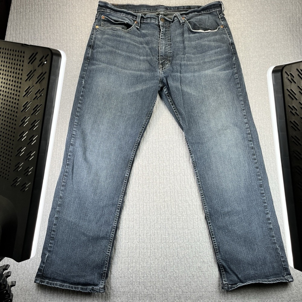 Levi's‎ 559 Men's (38x30) whiskered authentic denim blue jeans grunge core pants